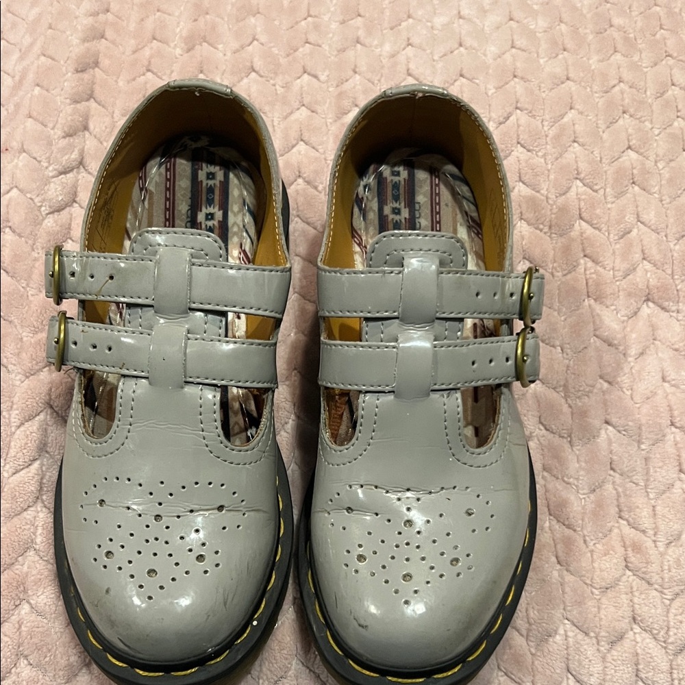 Stylish Gray Dr Martens Mary Jane’s